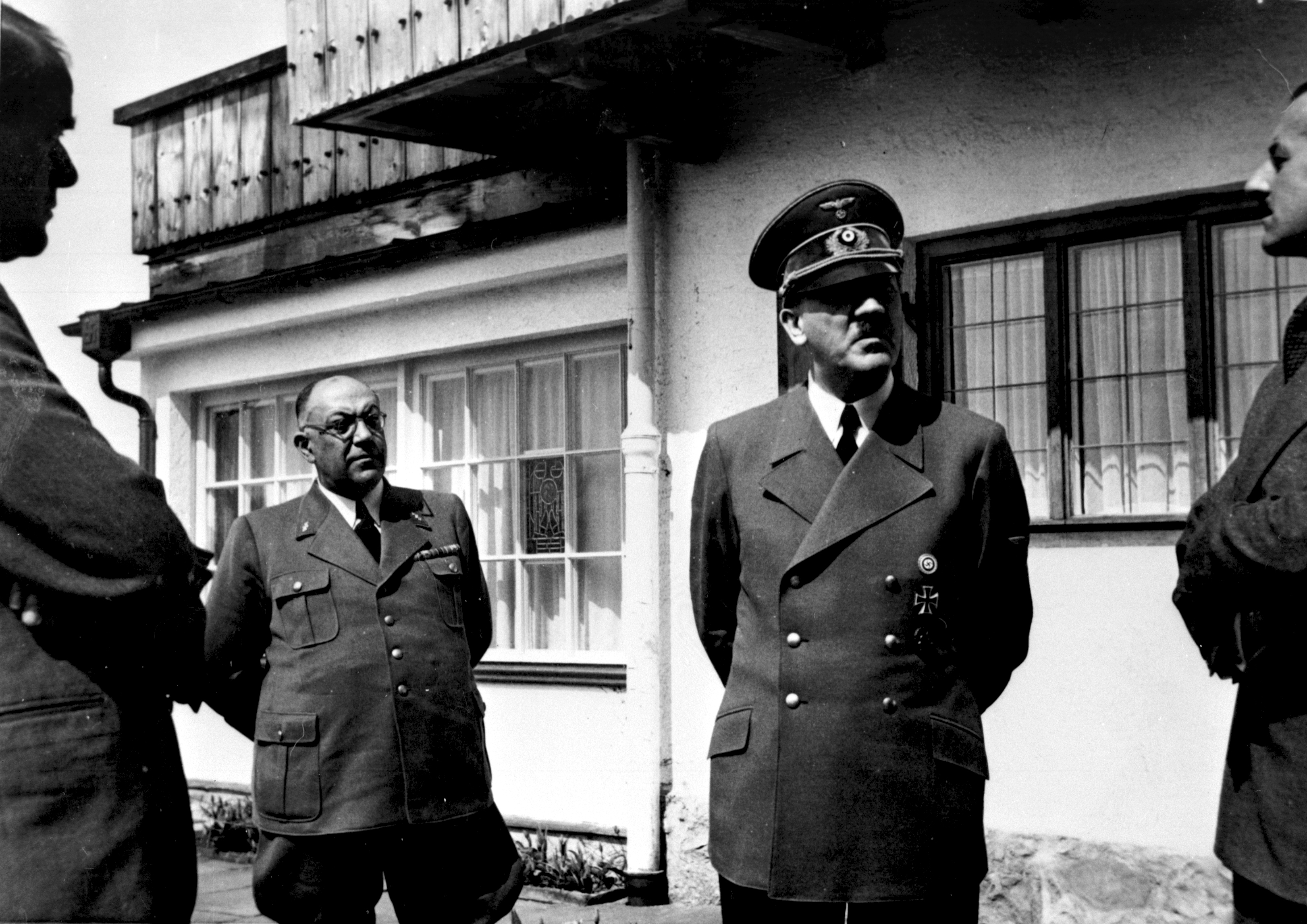 Adolf Hitler on the Berghof terrace in the summer of 1940, from Eva Braun's albums